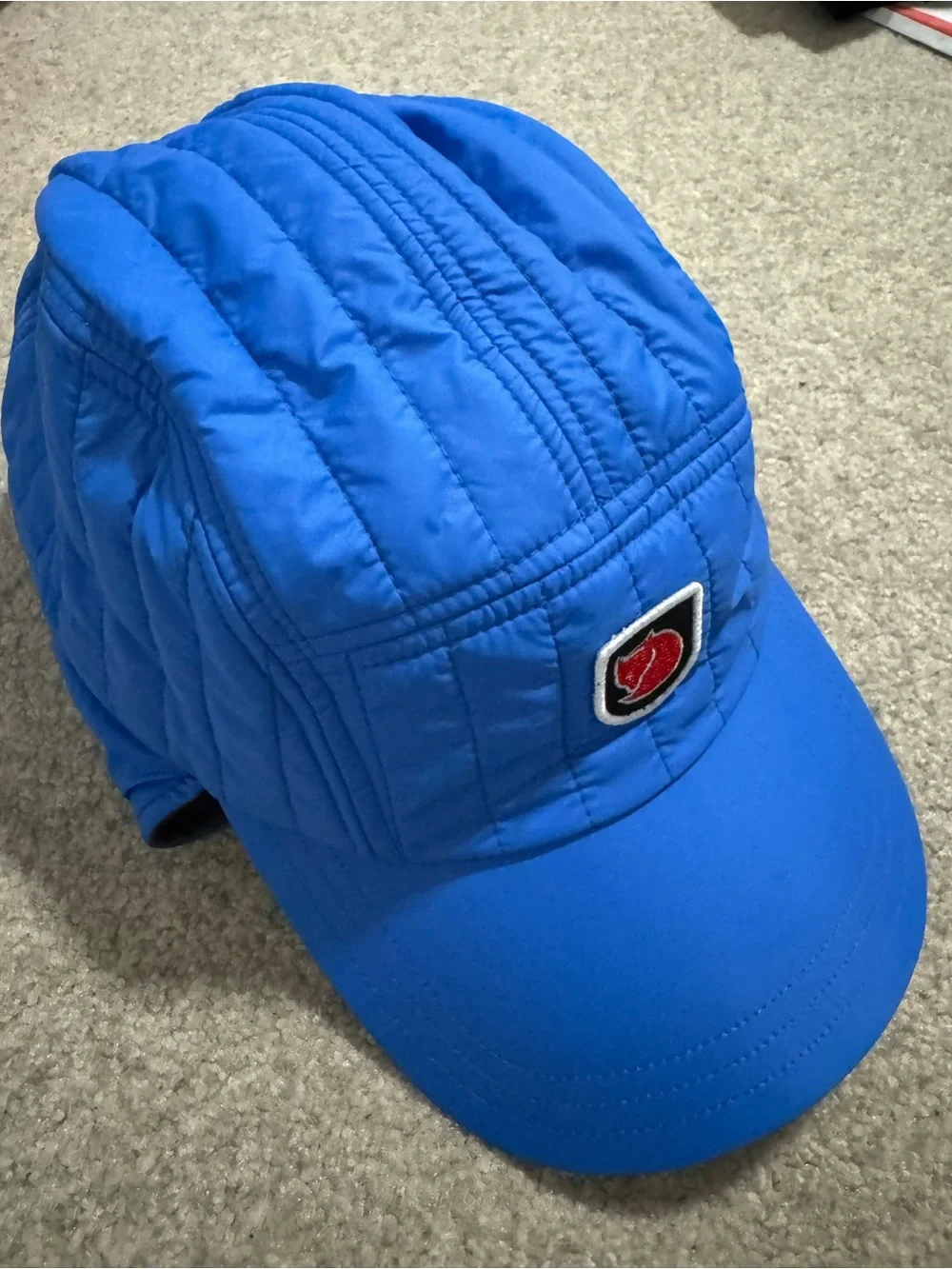 Fjällräven Expedition Lätt Cap Blue Fold Down Ear Flap Outdoor Gorpcore-L/XL - Picture 2 of 10
